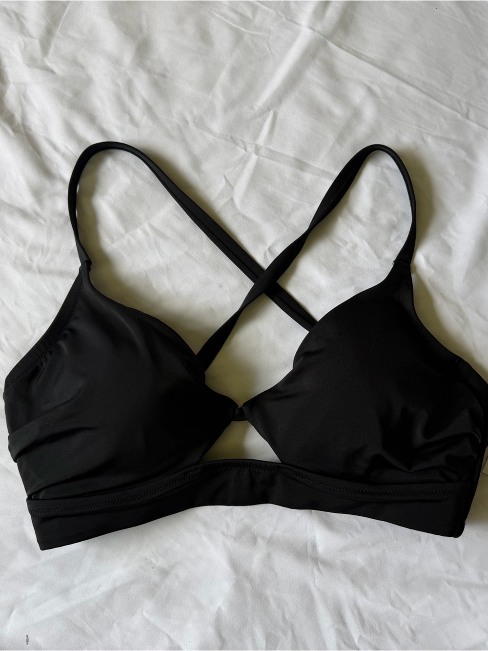 NWT Keyhole Underwire Bikini Top ONLY | 36DD | Black Beach Summer Sophisticated